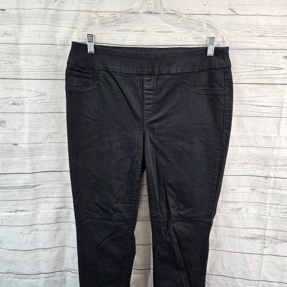 Vintage Chicos Womens Jeggings Sz 10 Black Pull O… - image 2