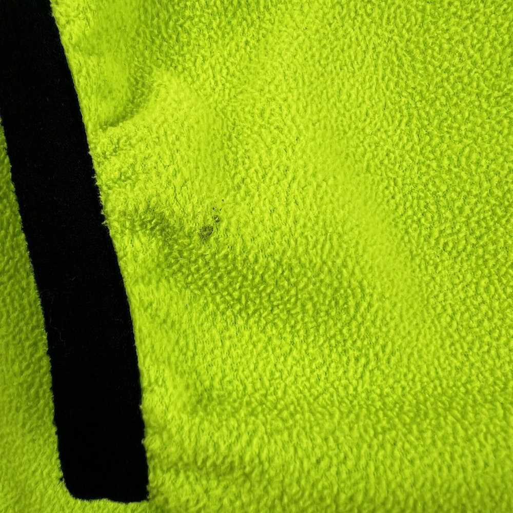 Nike × Vintage 90s Vintage Neon Green Nike Fleece… - image 3