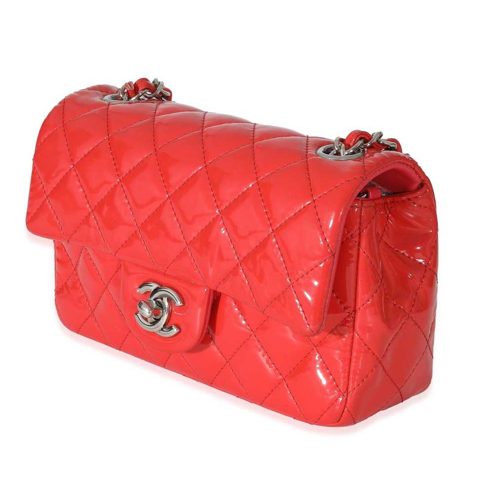 Chanel Chanel Red Quilted Patent Mini Rectangular… - image 2