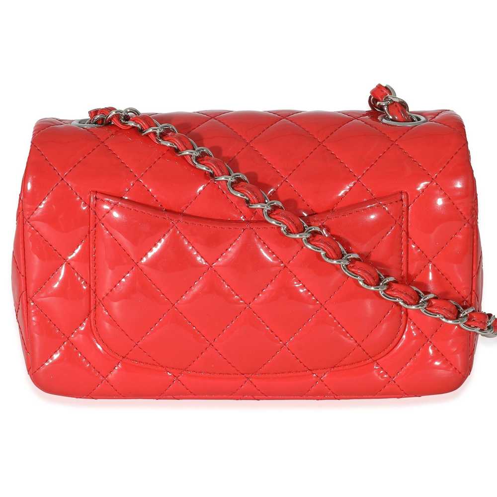 Chanel Chanel Red Quilted Patent Mini Rectangular… - image 3