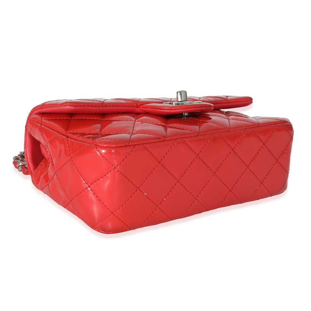 Chanel Chanel Red Quilted Patent Mini Rectangular… - image 5