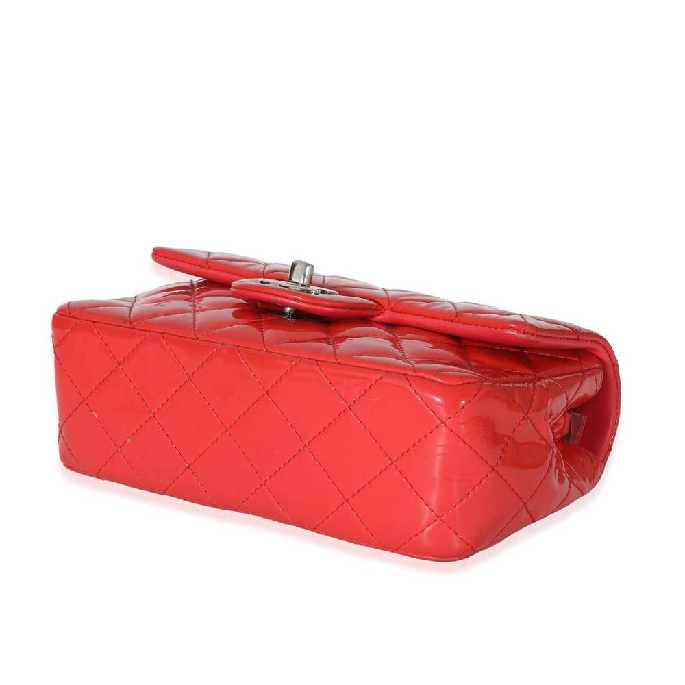 Chanel Chanel Red Quilted Patent Mini Rectangular… - image 6