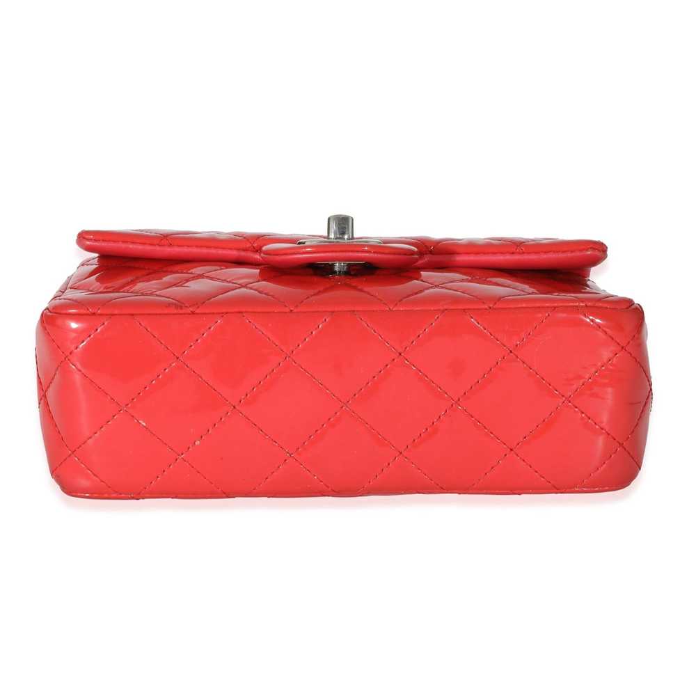 Chanel Chanel Red Quilted Patent Mini Rectangular… - image 7