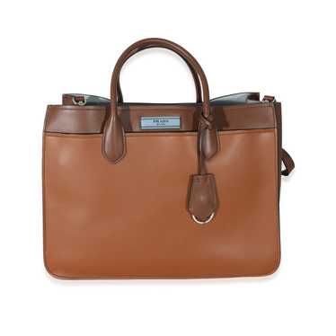 Prada Prada Brown Soft Calfskin City Large Etiquet