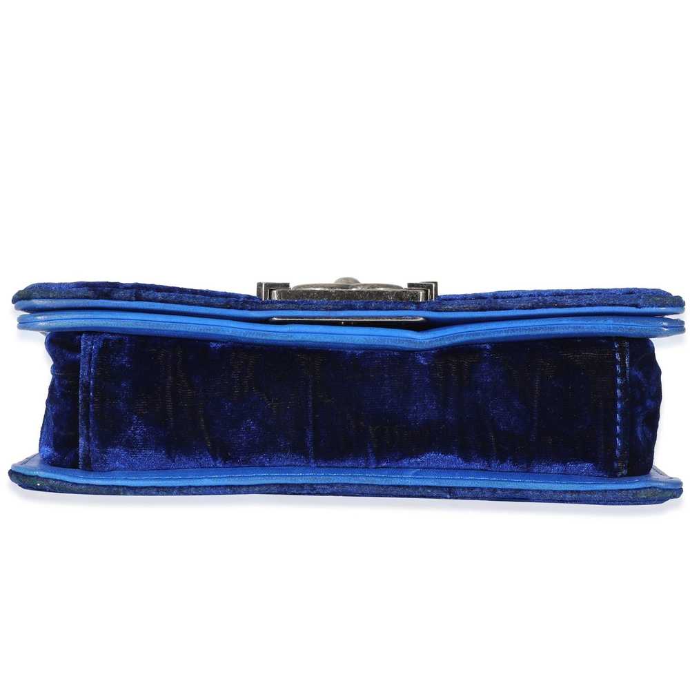 Chanel Chanel Royal Blue Velvet Small Boy Bag - image 5