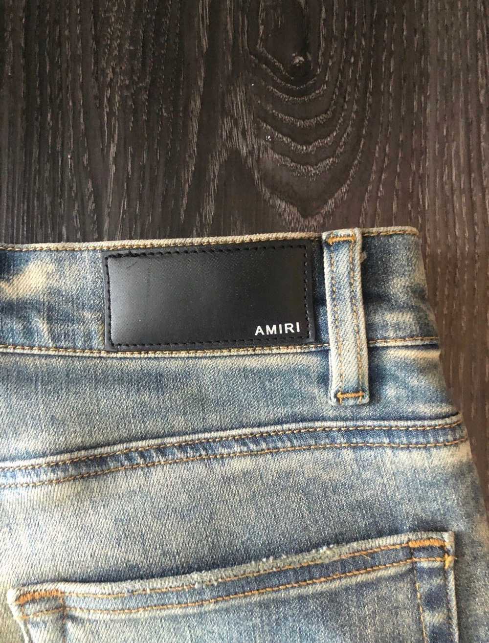 Amiri Amiri Dirty Indigo Bandana MX1 Jeans Size 32 - image 6