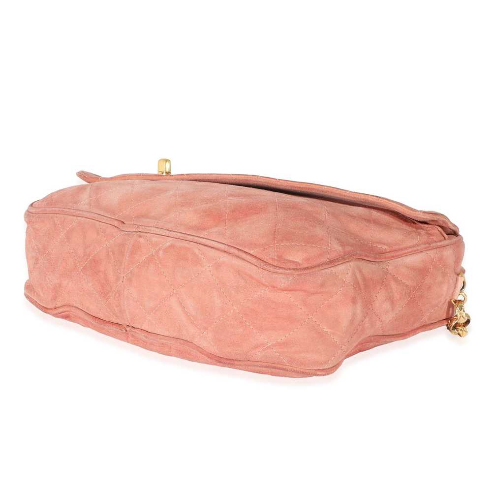 Chanel Chanel Pink Suede Bijoux Chain Camera Bag - image 7