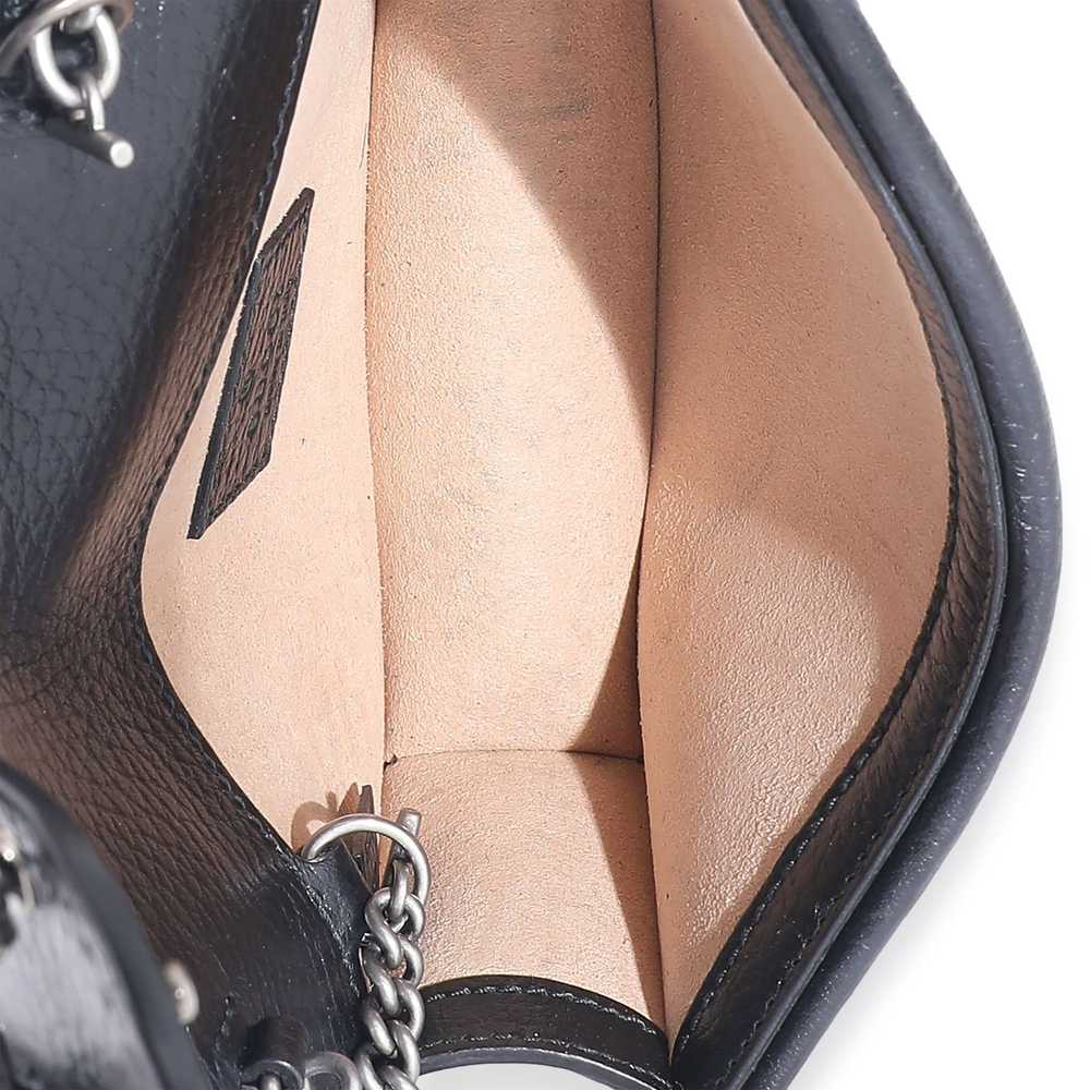 Gucci Gucci Black Leather Super Mini Dionysus Bag - image 8