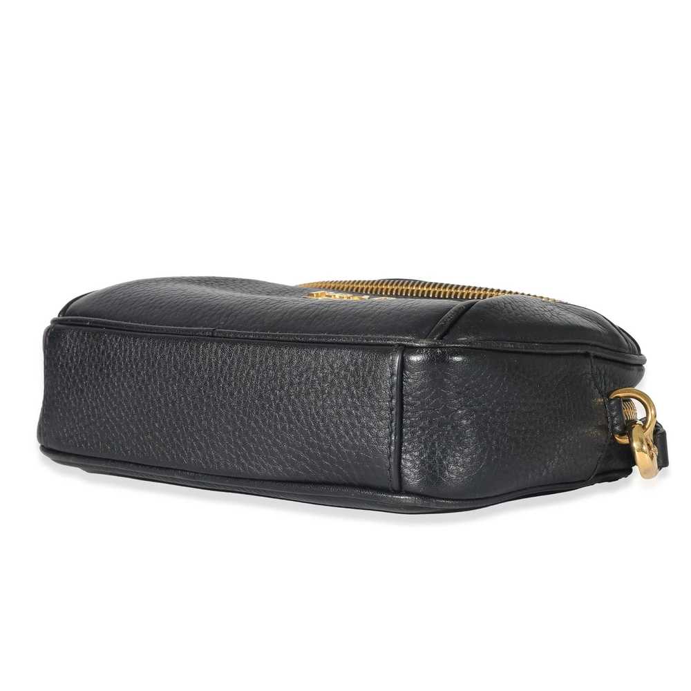 Prada Prada Black Vitello Daino Convertible Belt … - image 7