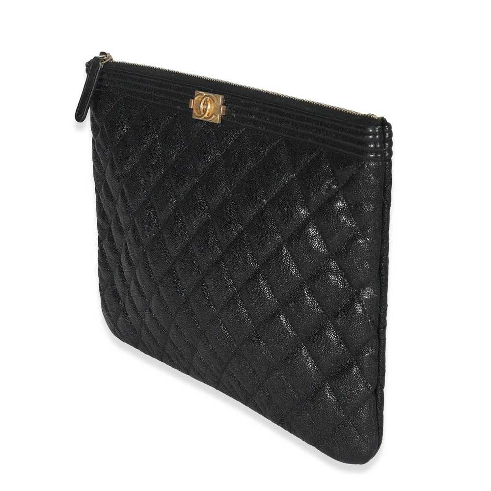 Chanel Chanel Black Caviar Boy OCase - image 2