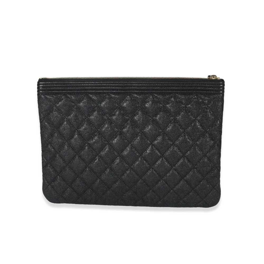 Chanel Chanel Black Caviar Boy OCase - image 3