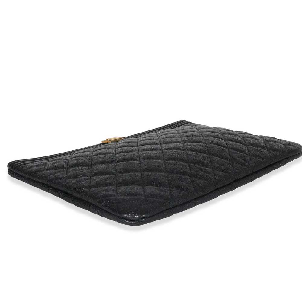 Chanel Chanel Black Caviar Boy OCase - image 6