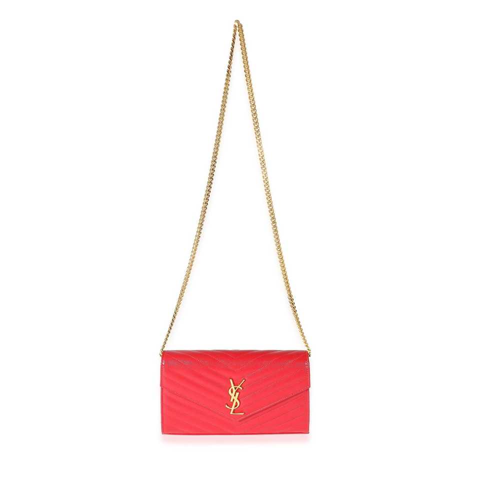 Yves Saint Laurent Saint Laurent Red Grain De Pou… - image 4