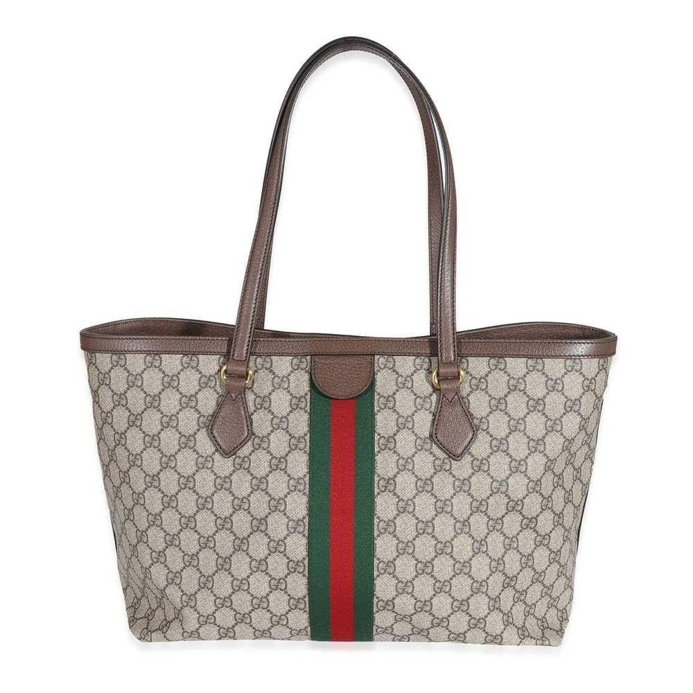 Gucci Gucci Beige GG Canvas Medium Ophidia Tote - image 3