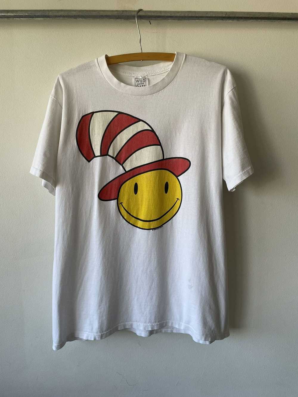 Made In Usa × Rare × Vintage 90s Smiley Face Cat … - image 1