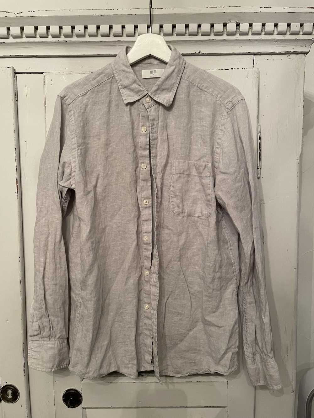 Uniqlo Premium Linen Long-Sleeve Shirt - image 1