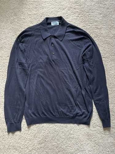 Prada Prada Silk Long-sleeve Polo