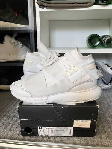 Y-3 Y3 adidas qasa high triple cream white size 8.