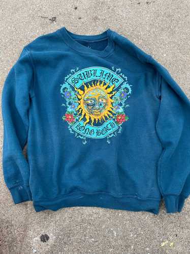 Streetwear × Vintage Blue sweatshirt