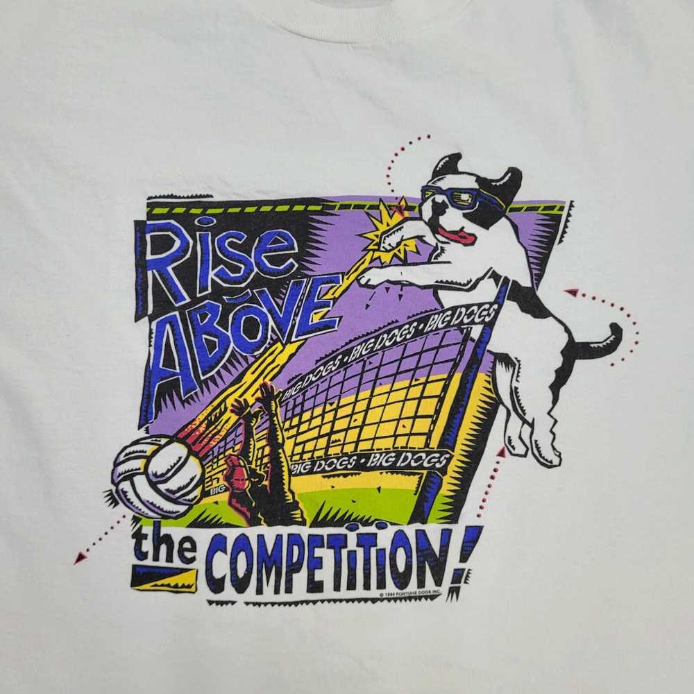 Big Dogs Vintage 1994 Cute Volleyball Dog Shirt L… - image 3