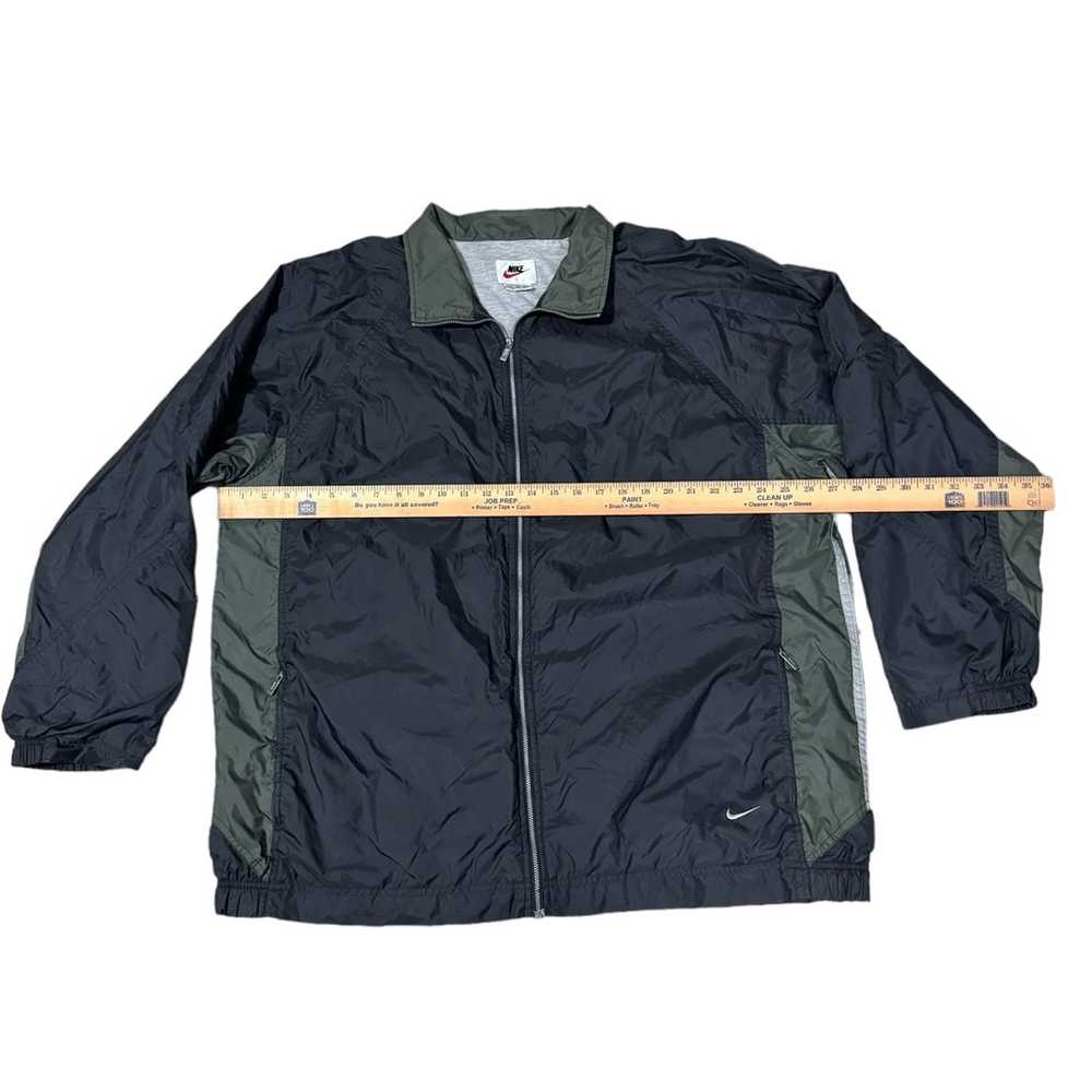 VTG Nike Windbreaker Jacket Men’s XL Zip Up Black… - image 5