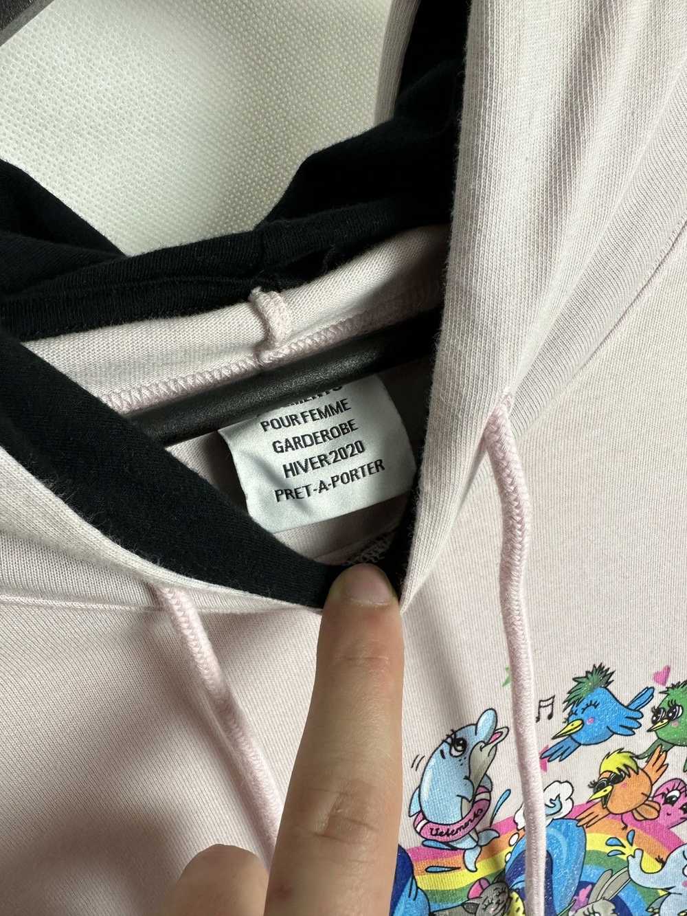 Vetements Vetements *Rare* Masked Pink Hoodie AW19 - image 3
