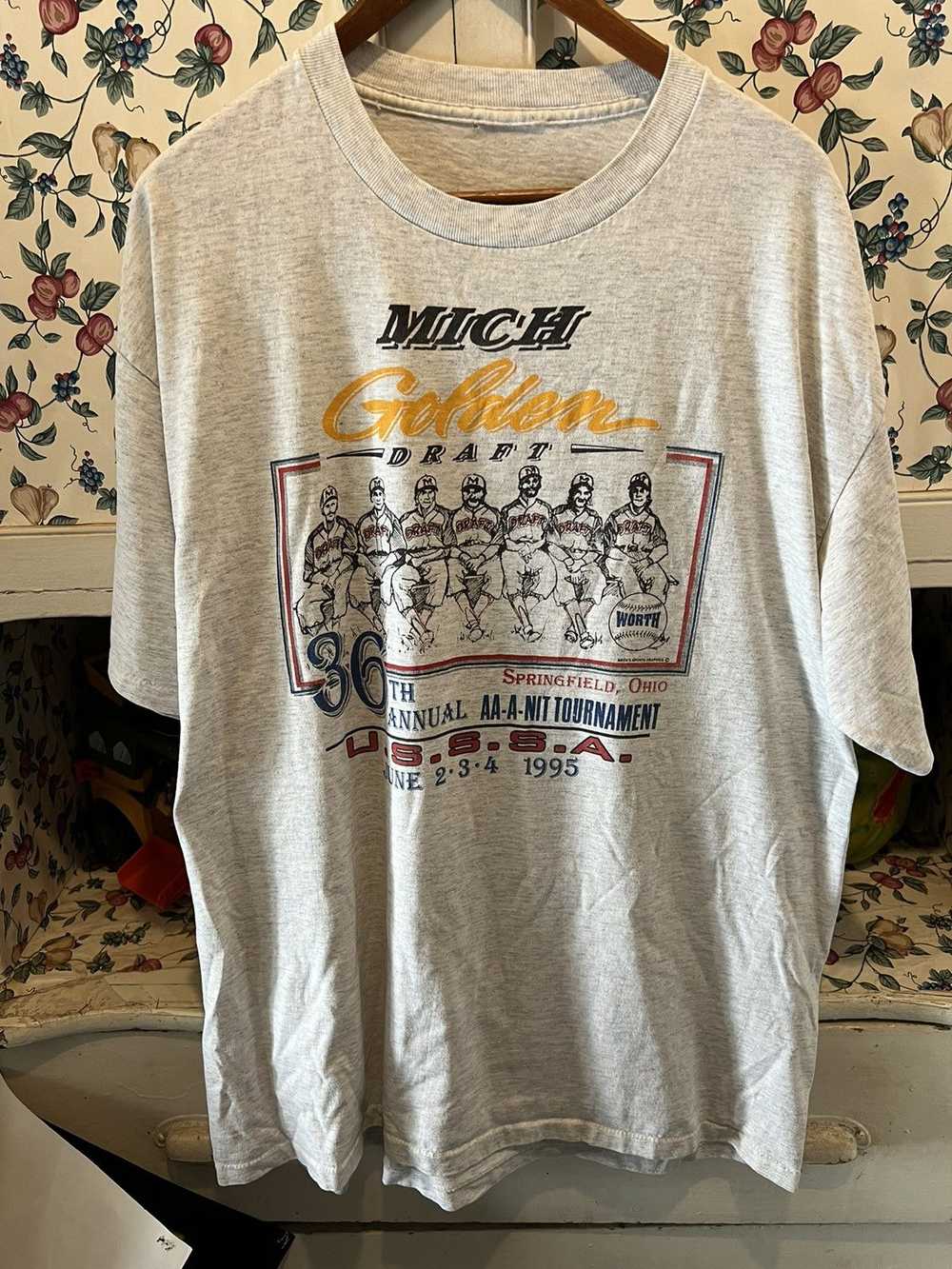 Vintage Vintage 90s Mich Golden Draft Tshirt - image 1