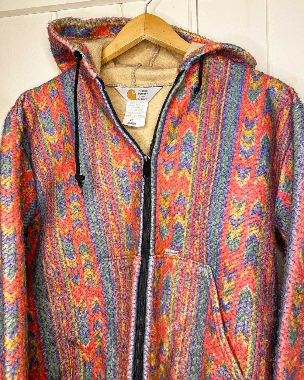 Carhartt × Vintage 80s carhartt aztec jacket - image 1