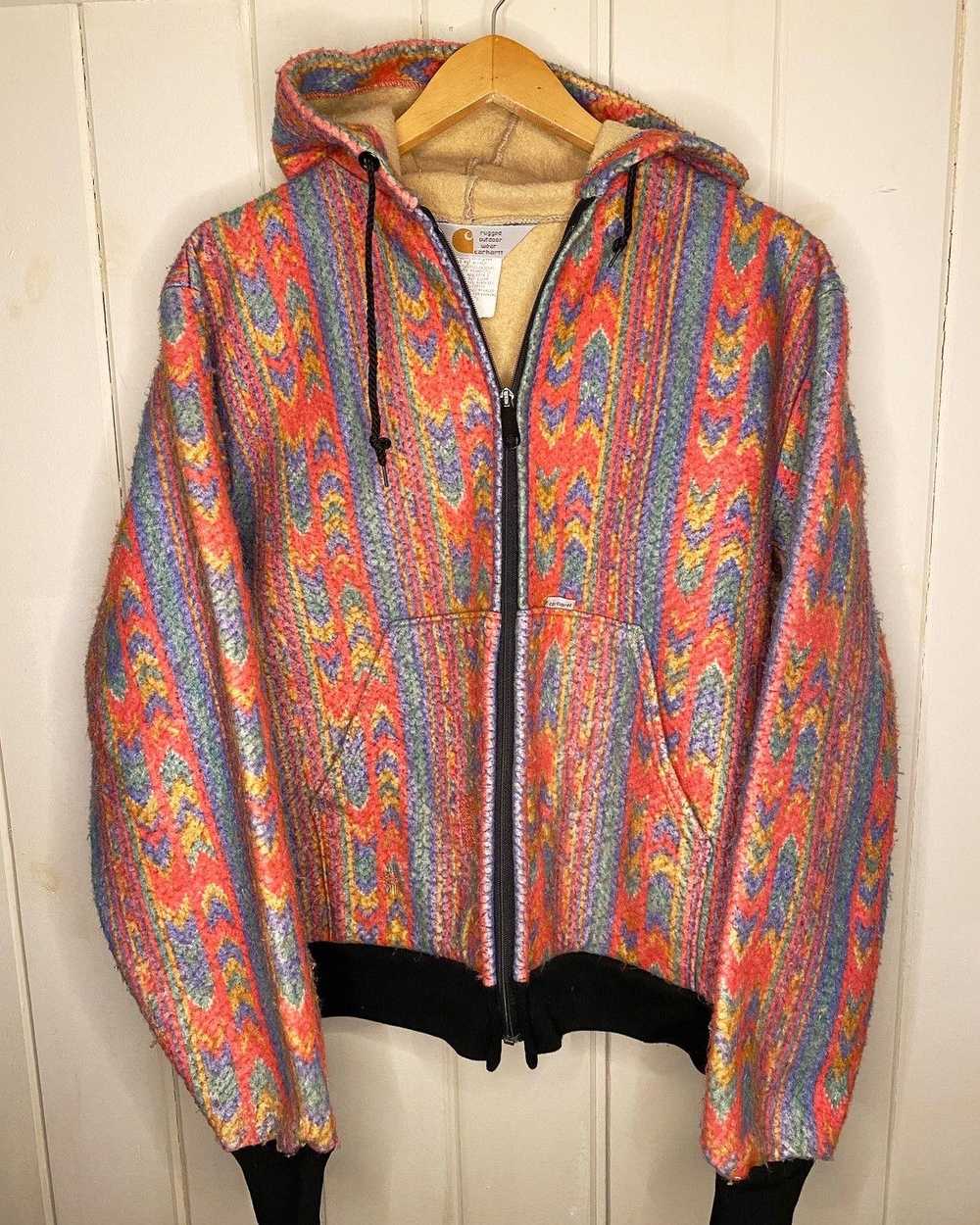 Carhartt × Vintage 80s carhartt aztec jacket - image 2