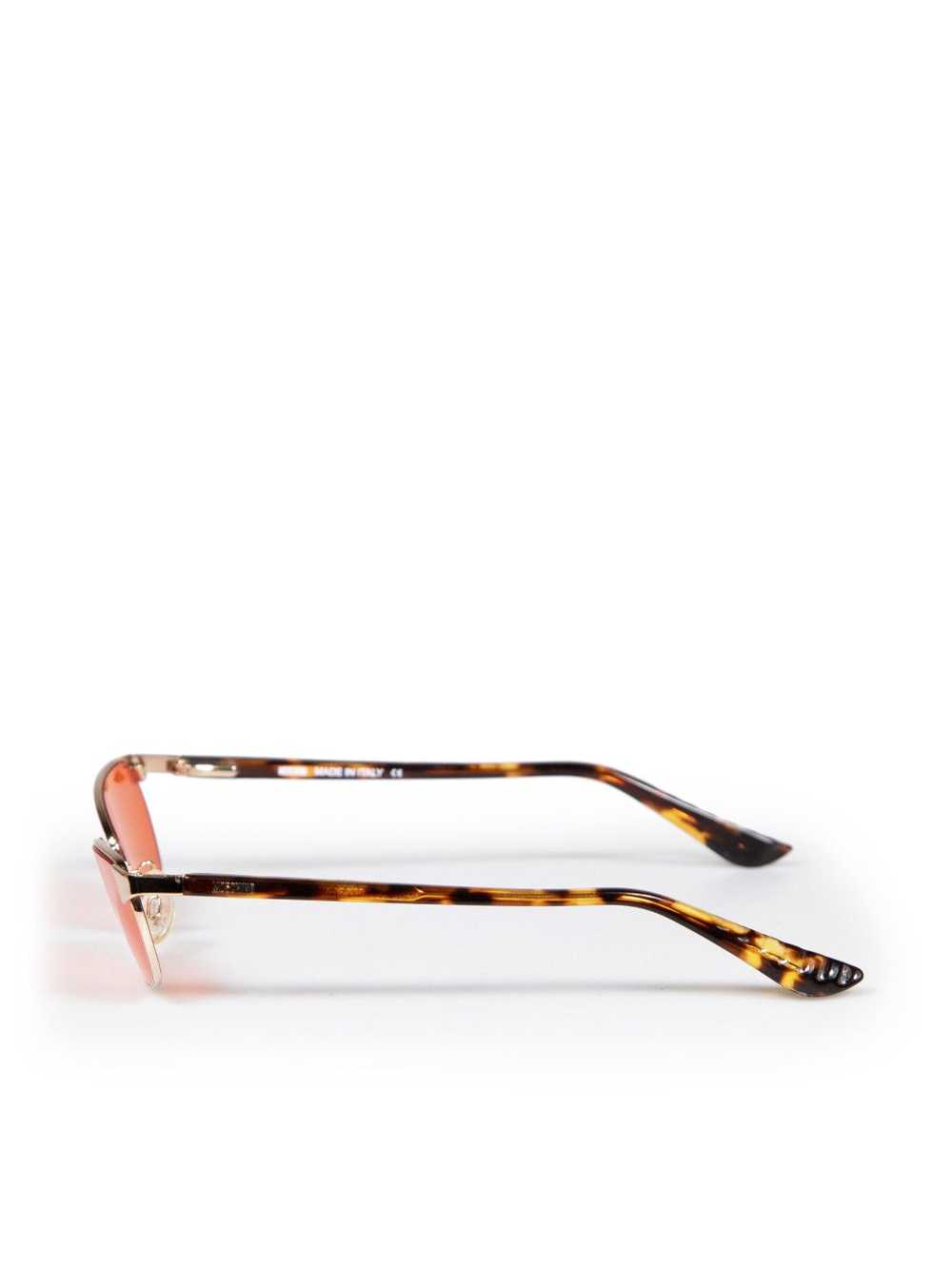 Moschino Red Cat Eye Tinted Sunglasses - image 4