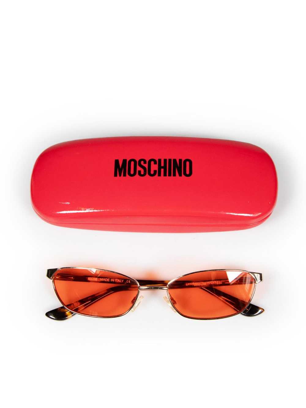 Moschino Red Cat Eye Tinted Sunglasses - image 5