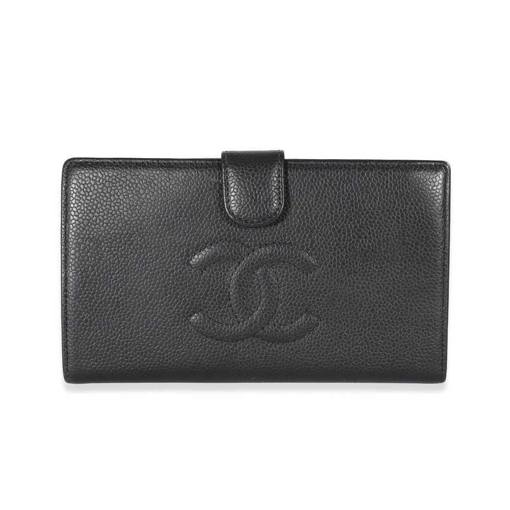 Chanel Chanel Black Caviar Timeless CC French Lon… - image 1
