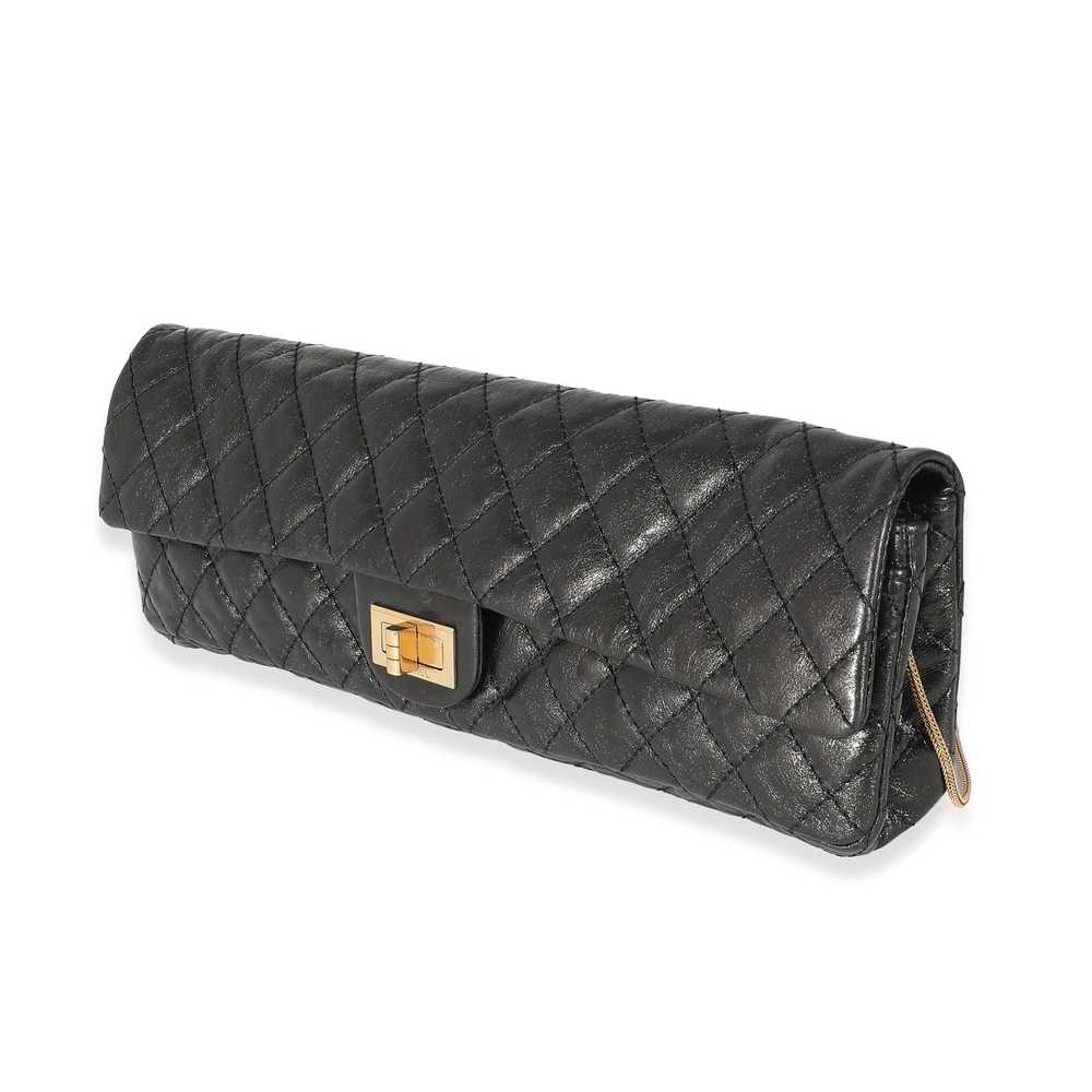 Chanel Chanel Black Quilted Glazed Calfskin East … - image 2