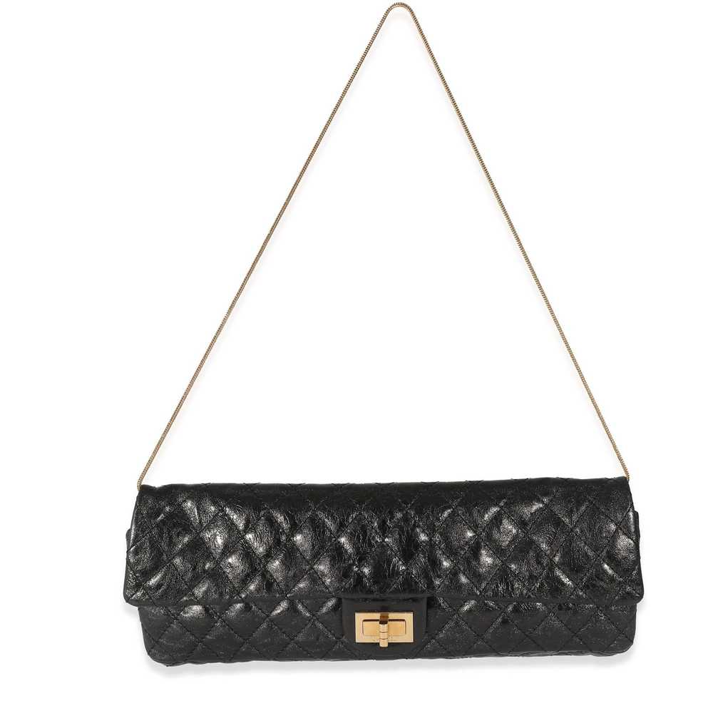 Chanel Chanel Black Quilted Glazed Calfskin East … - image 3