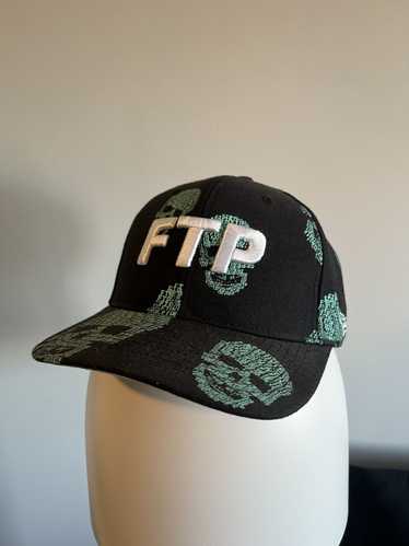 Fuck The Population FTP All Over Skull Fitted Cap