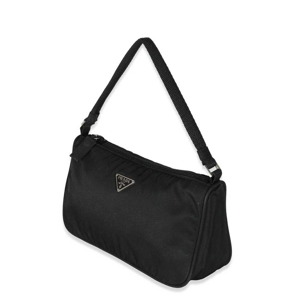 Prada Prada Black Nylon Tessuto Pochette - image 2