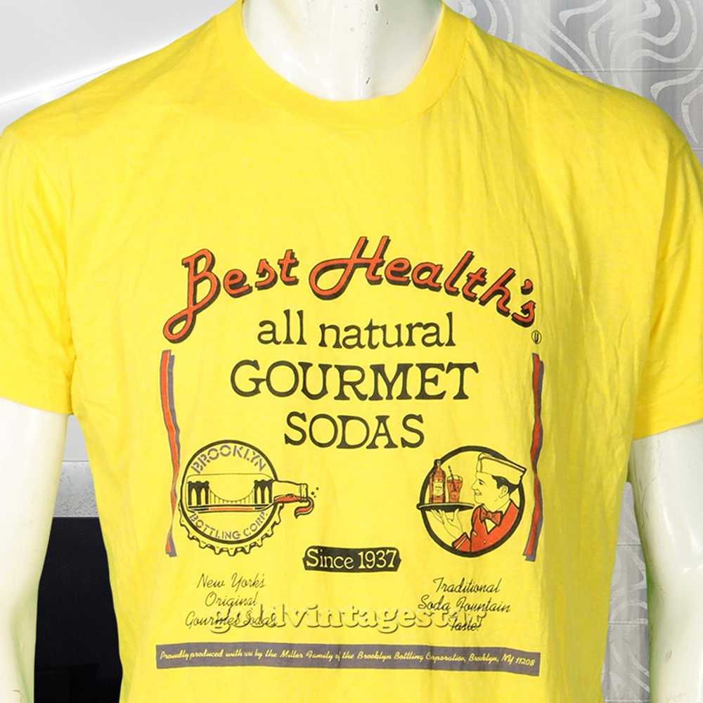 Other Vintage Best Health Gourmet Sodas Tee M - image 5