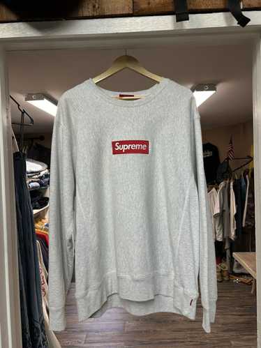 Supreme Classic Grey Supreme Box Logo Crewneck