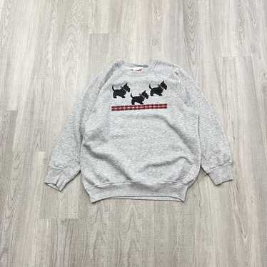 Vintage VINTAGE 80s Dog Doggy Puppy Crewneck Swea… - image 1