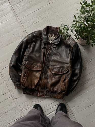 Avant Garde × Leather Jacket × Vintage Vintage Bro