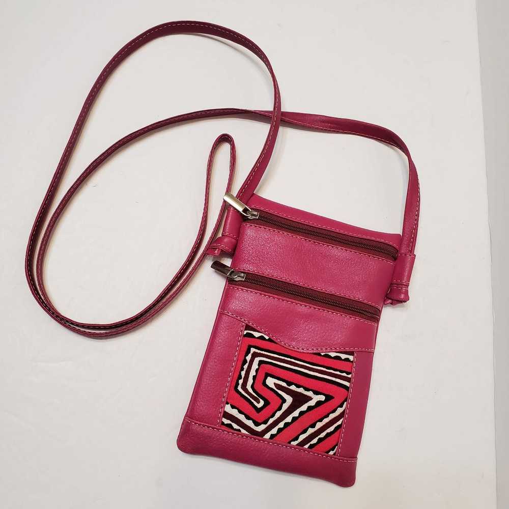 Other Handmade Fuchsia Leather Crossbody Bag from… - image 1