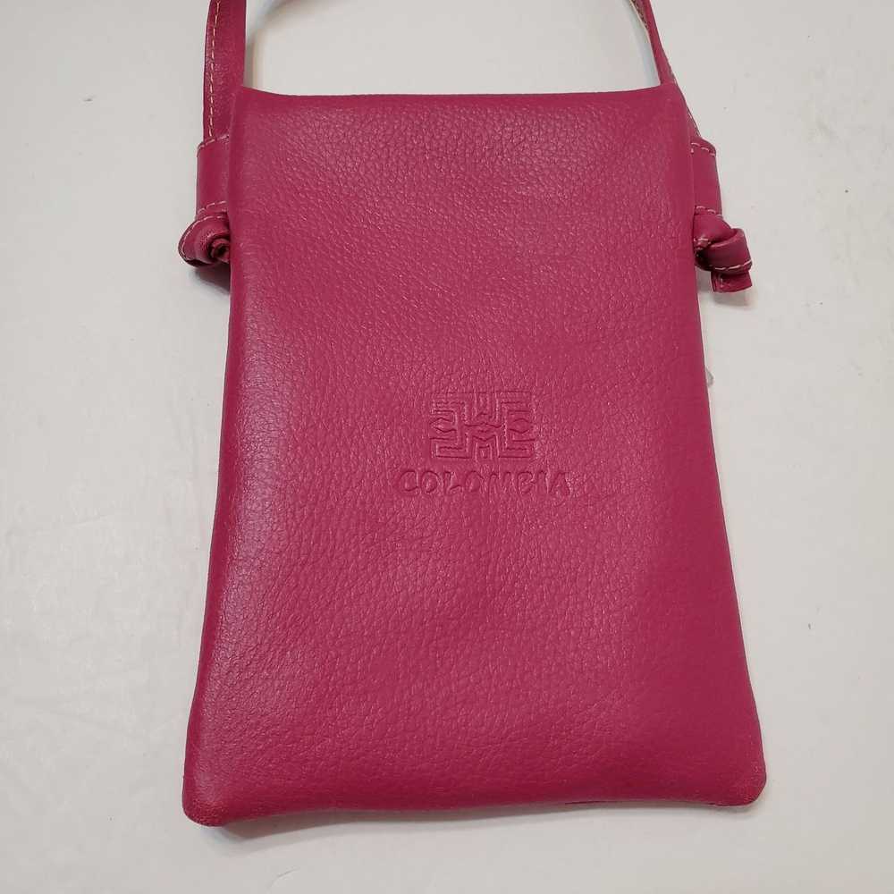 Other Handmade Fuchsia Leather Crossbody Bag from… - image 3