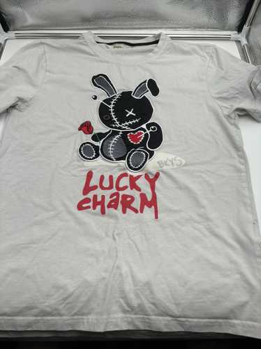 Streetwear × Vintage Lucky charm white t shirt - image 1