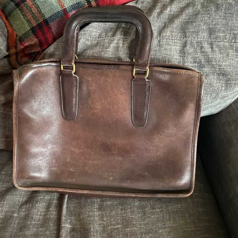 Vintage leather coach purse - image 1