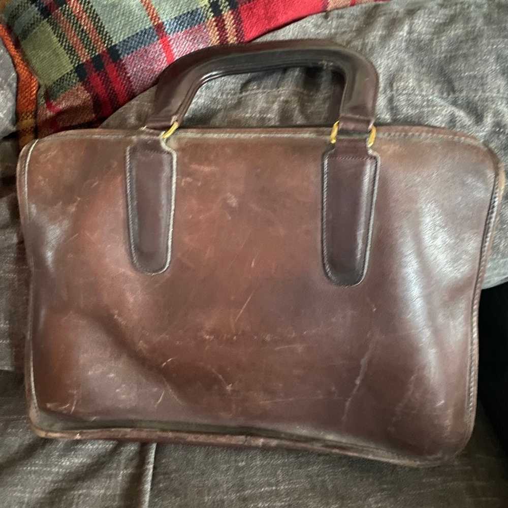 Vintage leather coach purse - image 2