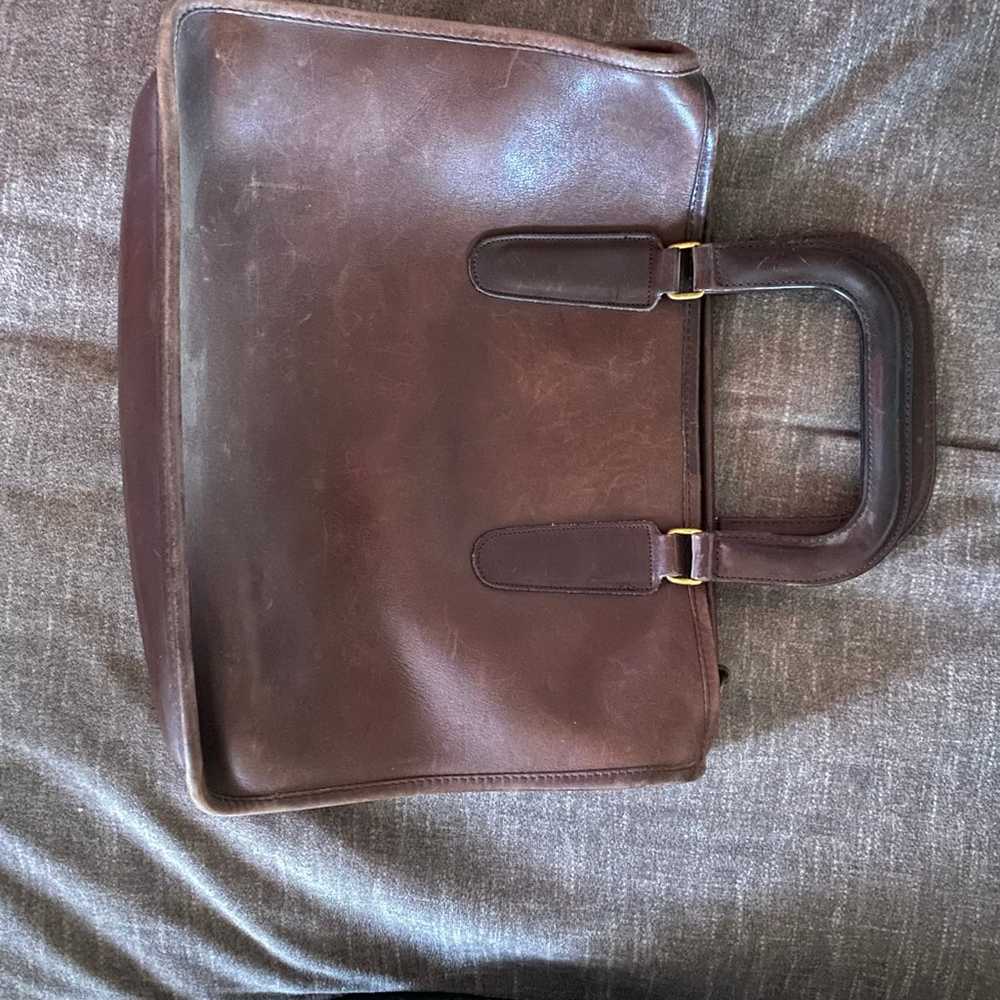Vintage leather coach purse - image 4