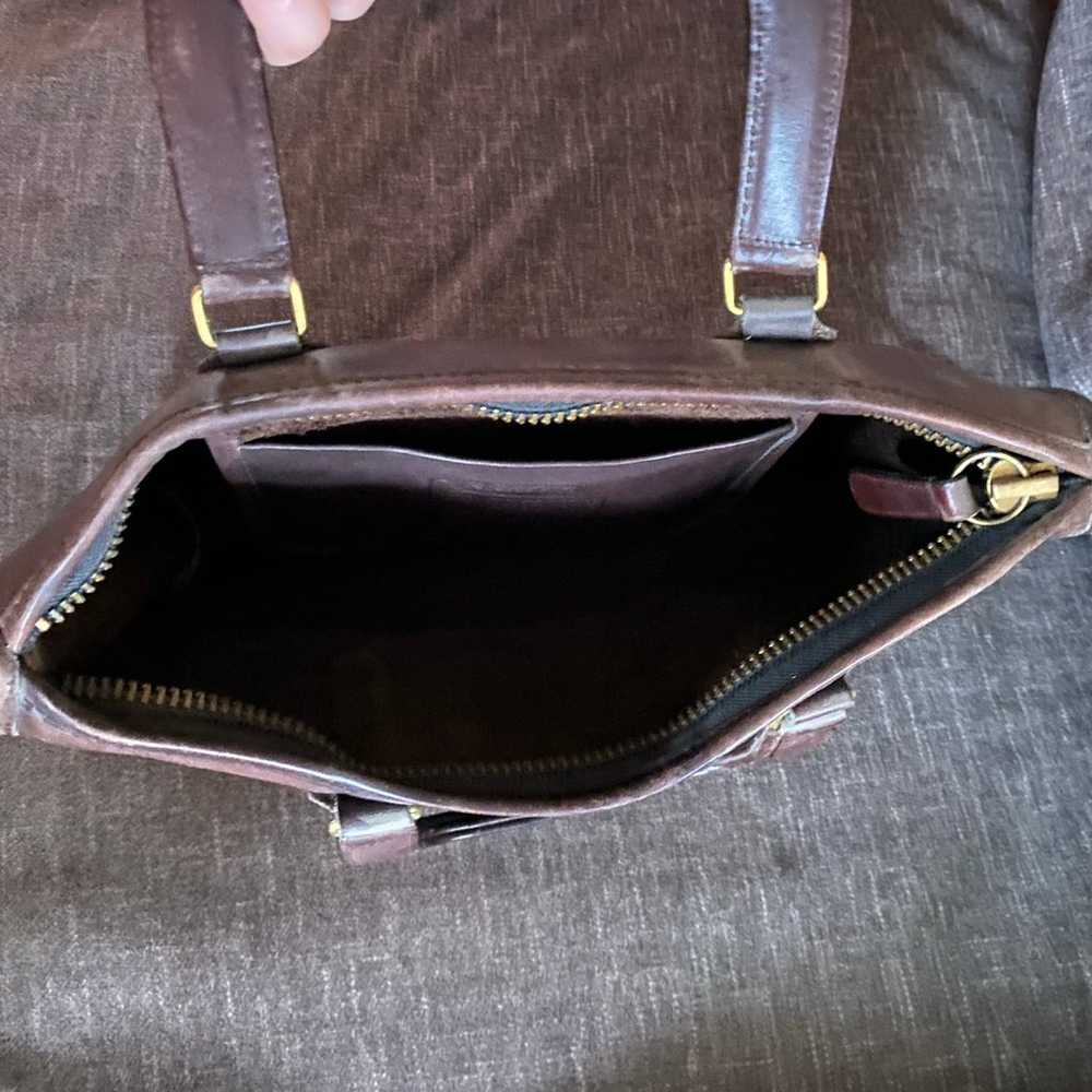 Vintage leather coach purse - image 5