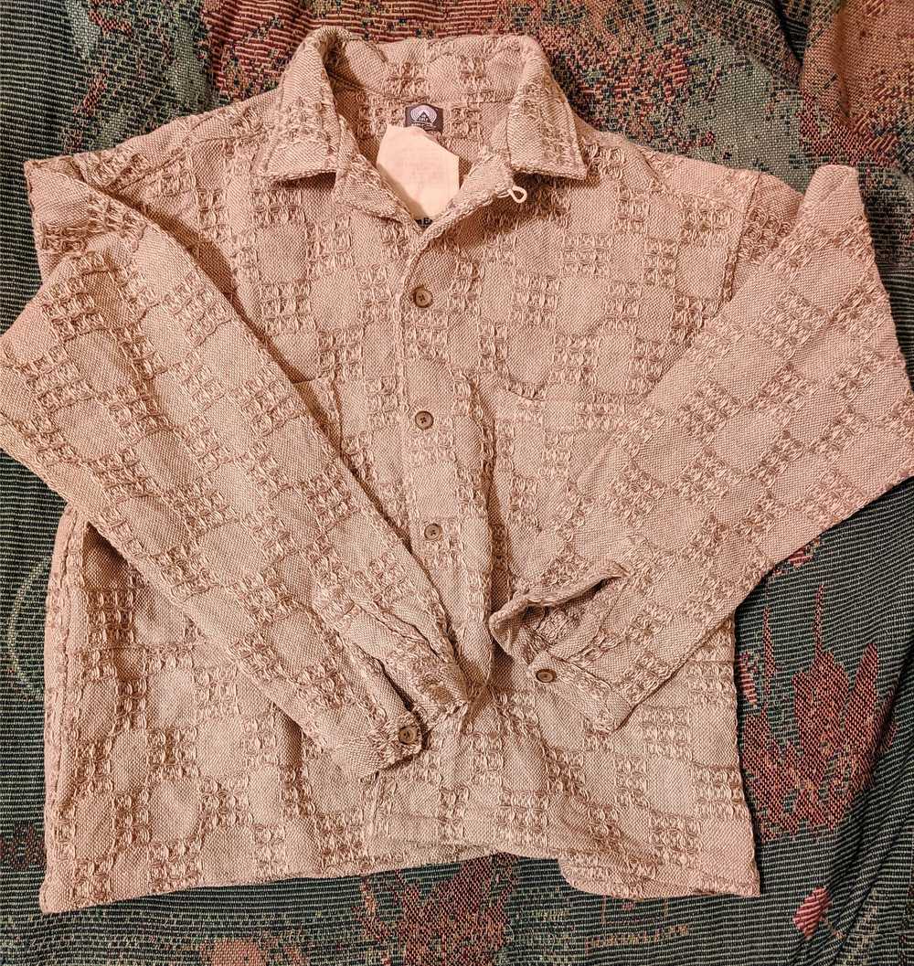 18 East Natural Handloom Jacquard Sam Shirt - image 2