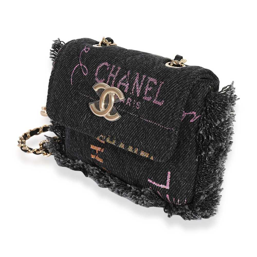 Chanel Chanel Black and Multicolor Quilted Denim … - image 2