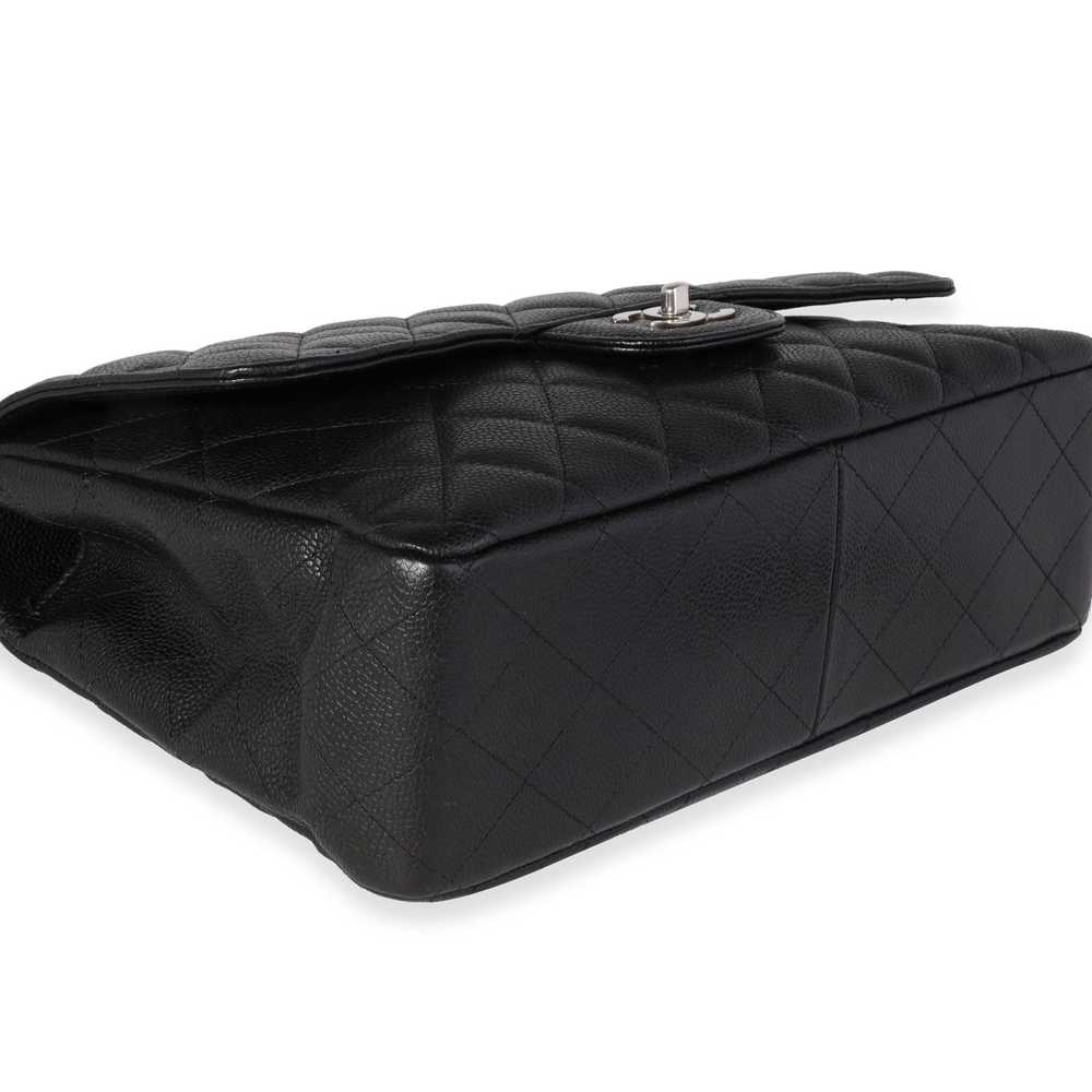 Chanel Chanel Black Quilted Caviar Jumbo Classic … - image 7